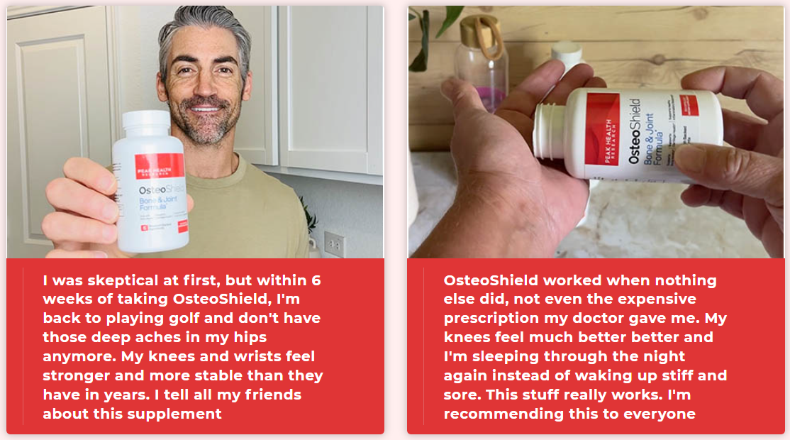 Osteoshield customer real results