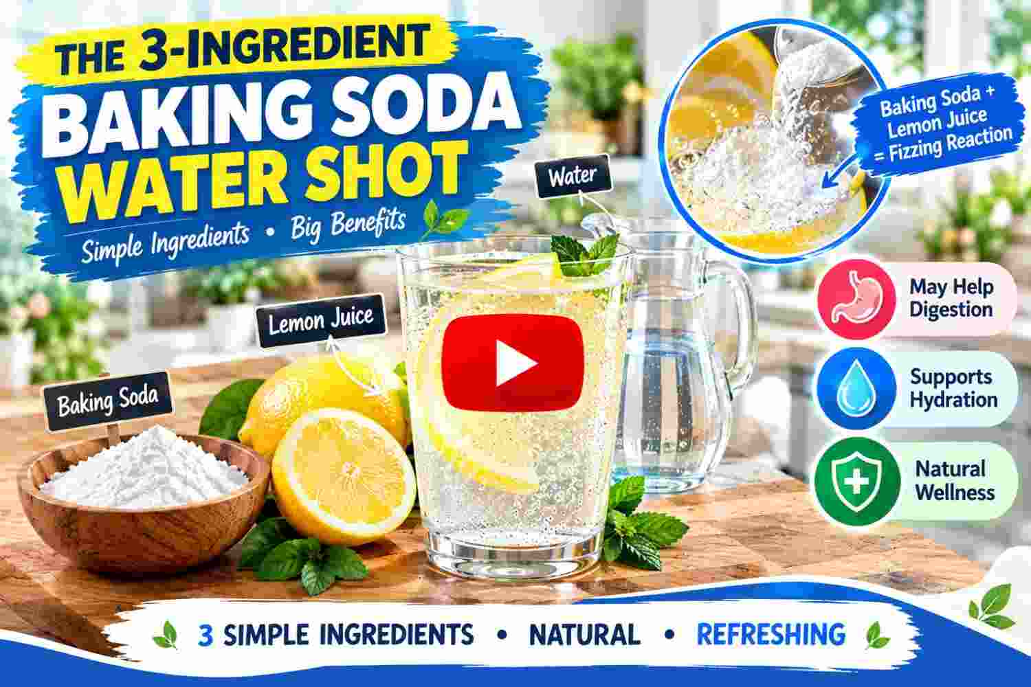The 3-Ingredient Baking Soda Water Shot