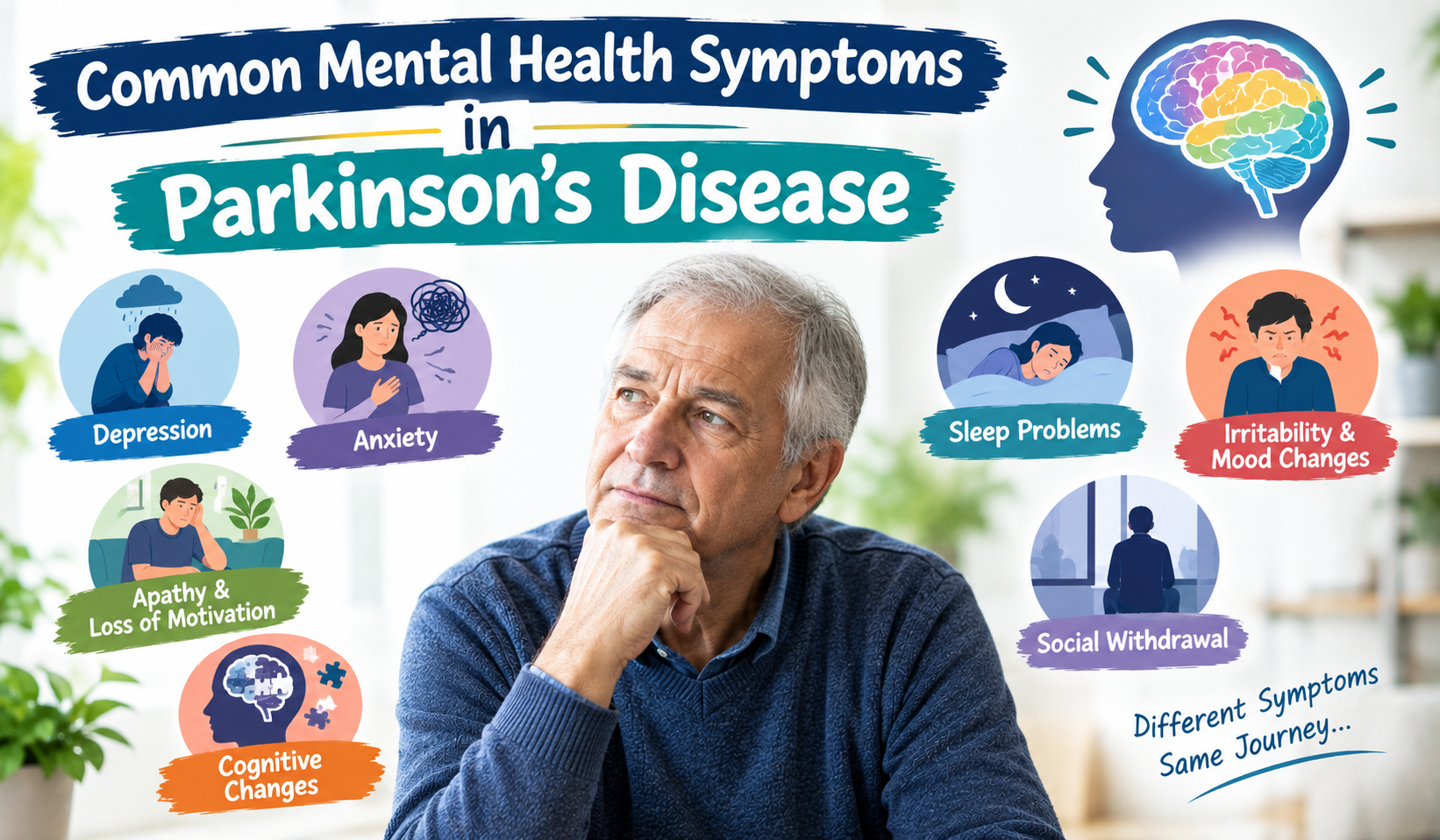 common Mental Health Symptoms in Parkinson's Disease