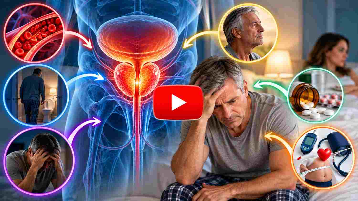 Enlarged Prostate Health Impact Montage