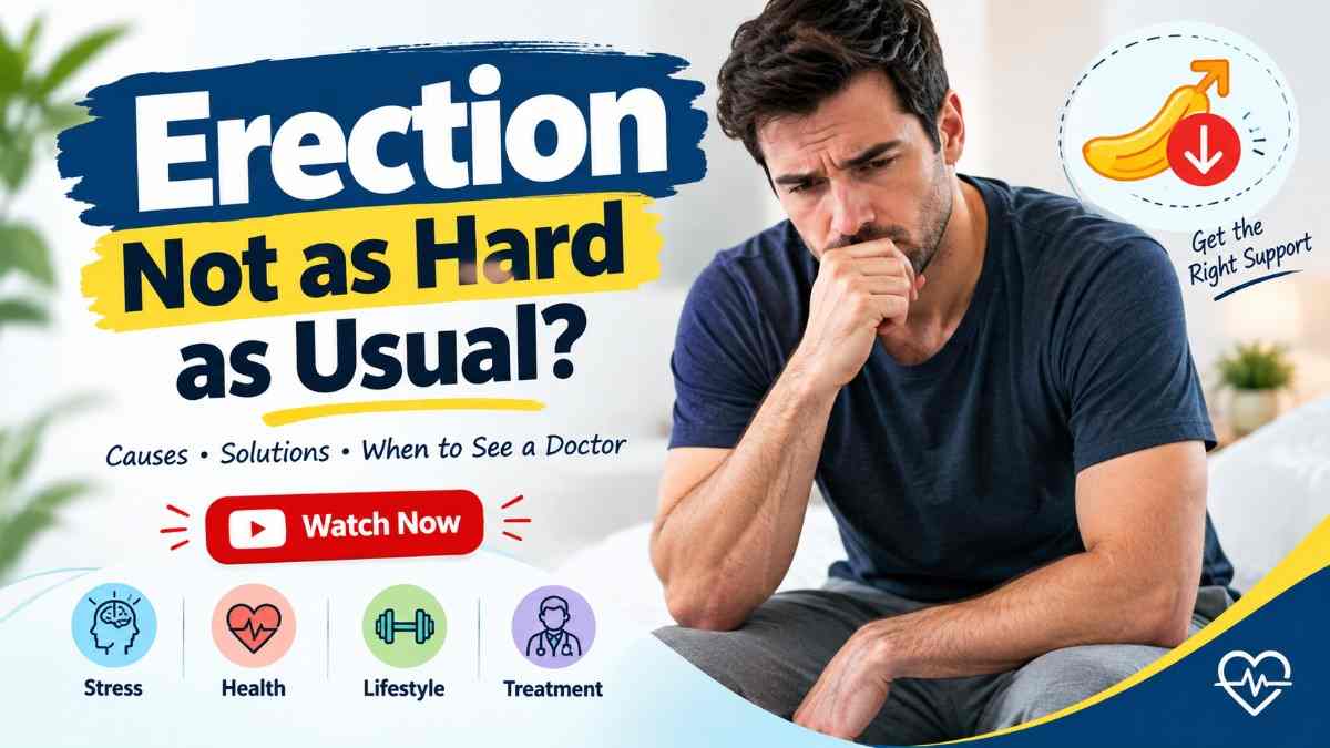 Erection not as hard as usual