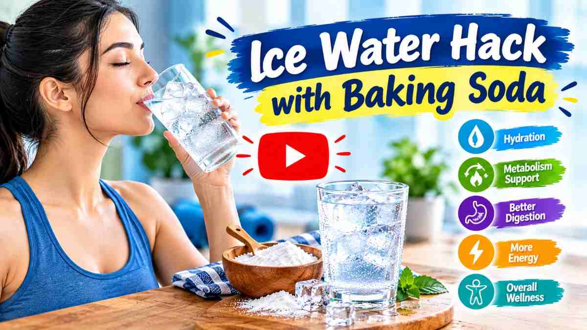 Ice water hack with baking soda benefits