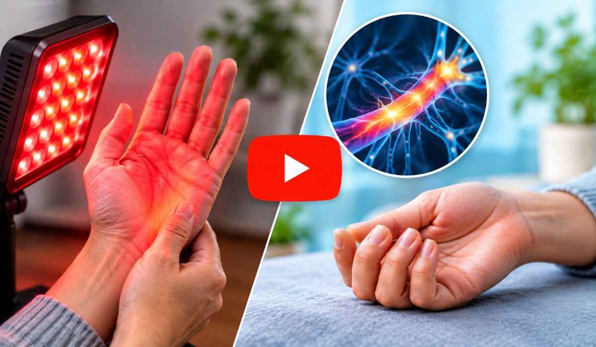 Red light therapy for neuropathy in hands
